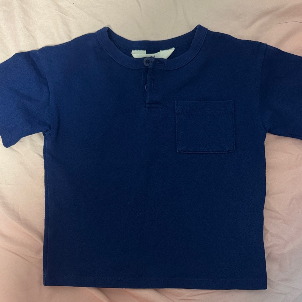 H&M Navy Blue Kids Tee with Pocket